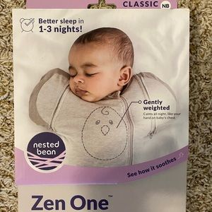 Nested Bean Zen One - Gently Weighted Swaddle Wrap - Night Sky newborn
